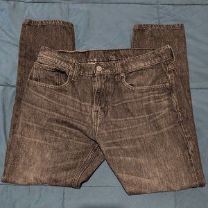 Levi's 512 men's 31x30 dark grey slim taper skinny denim jeans